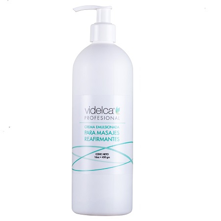 Crema emulsionada para masajes reafirmantes